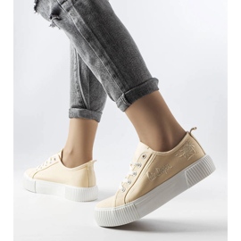 Lee Cooper LCW-23-31-1808L zapatillas beige 2