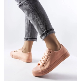 Zapatillas de tejido rosa de Esmeraude rosado 1