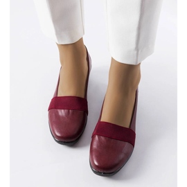 Zapatos de cuña burdeos de Bisson rojo 2