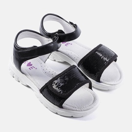 Sandalias infantiles negras de Grenier. negro 1