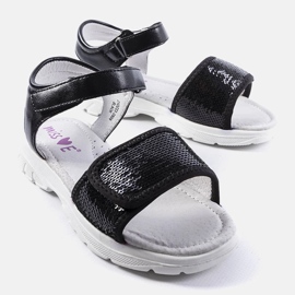 Sandalias infantiles negras de Grenier. negro 2