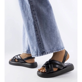 Chanclas de plataforma negras Primeau negro 1