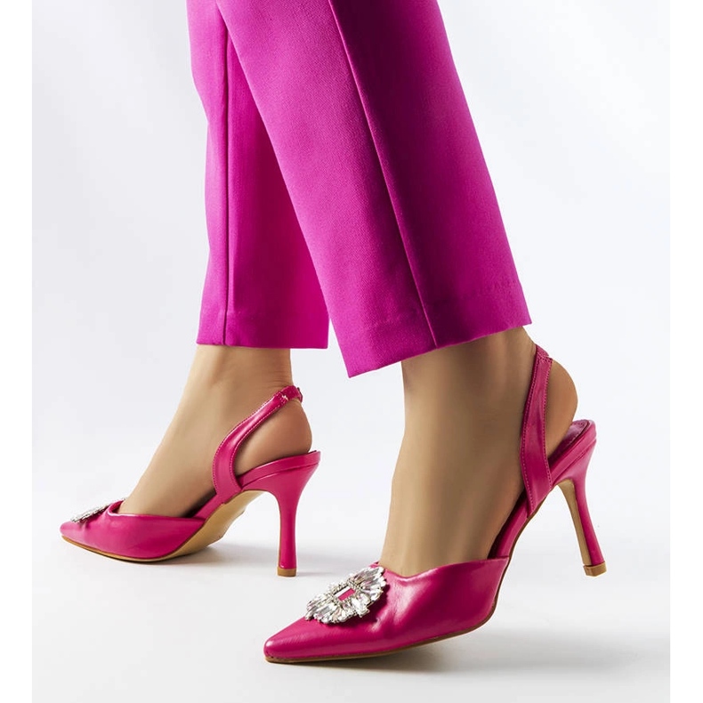 Salón Moïse con circonitas rosas rosado 2