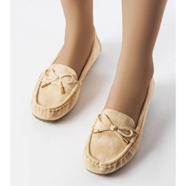 Mocasines beige con lazo de Grasselli 2