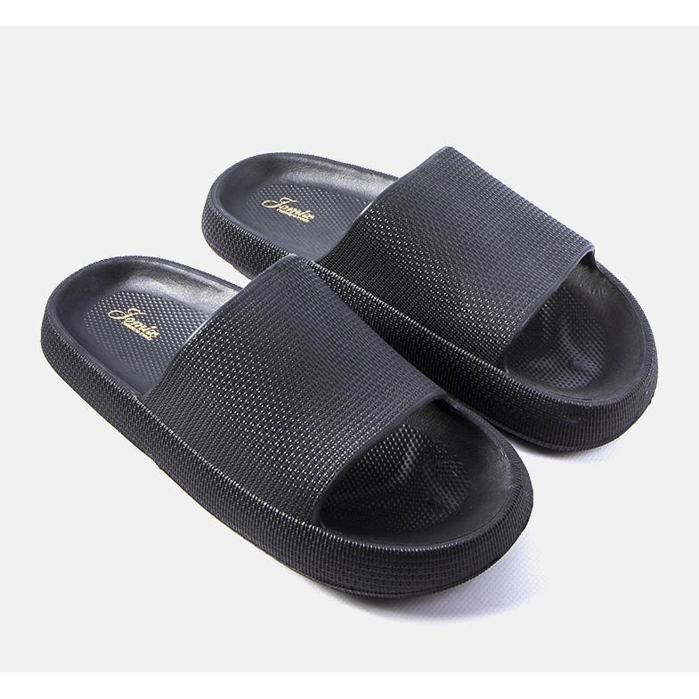 Pantuflas de hombre negras Huon negro 1 Pantuflas de hombre negras Huon negro 1