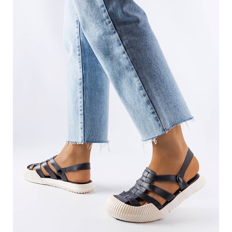 Sandalias de goma negras Canton negro 1