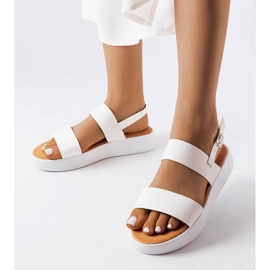 BM Sandalias de plataforma blancas de Isaac blanco 1