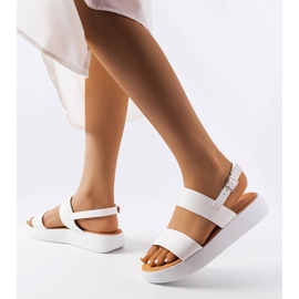 BM Sandalias de plataforma blancas de Isaac blanco 2