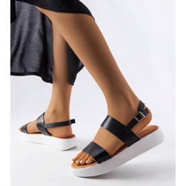 BM Sandalias de plataforma negras de Isaac negro 2