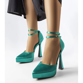 Zapatos de tacón verde Dallas 1 Zapatos de tacón verde Dallas 1