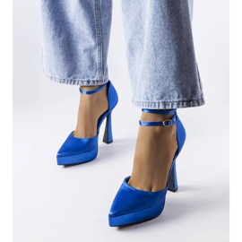 Zapatos de tacón azul de Dallas 1