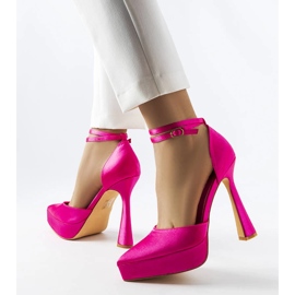 Zapatos de tacón rosa de Dallas rosado 1