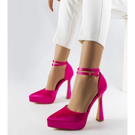 Zapatos de tacón rosa de Dallas rosado 2