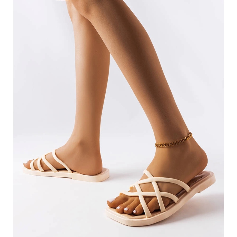 Chanclas de goma beis Pearlman beige 1 Chanclas de goma beis Pearlman beige 1