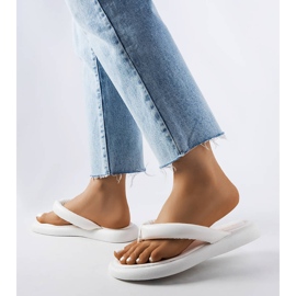 Chanclas blancas gruesas Smithfield blanco 2 Chanclas blancas gruesas Smithfield blanco 2