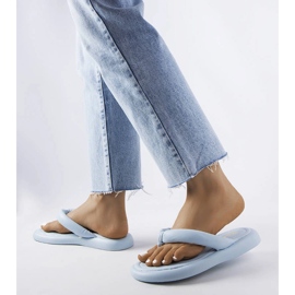 Chanclas gruesas Smithfield azules 2