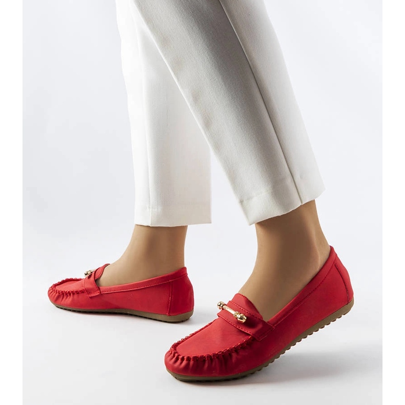 Mocasines rojos con acabado mate de Sorel 1 Mocasines rojos con acabado mate de Sorel 1