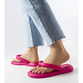 Chanclas plataforma Y223-2 Fucsia rosa 2