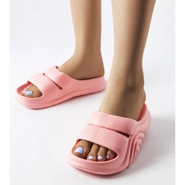 Zapatillas de goma rosas de Geneve. rosado 1