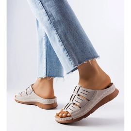 Chanclas de cuña Jersey gris 1