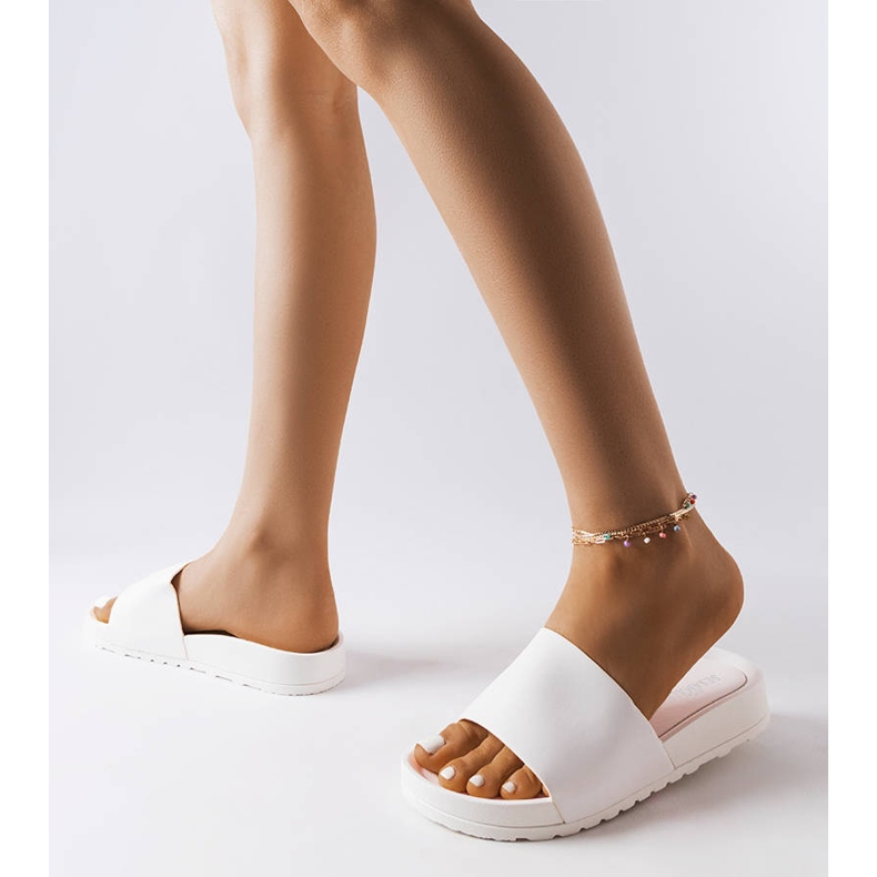 Inna Chanclas de goma blancas de Sabourin blanco 2