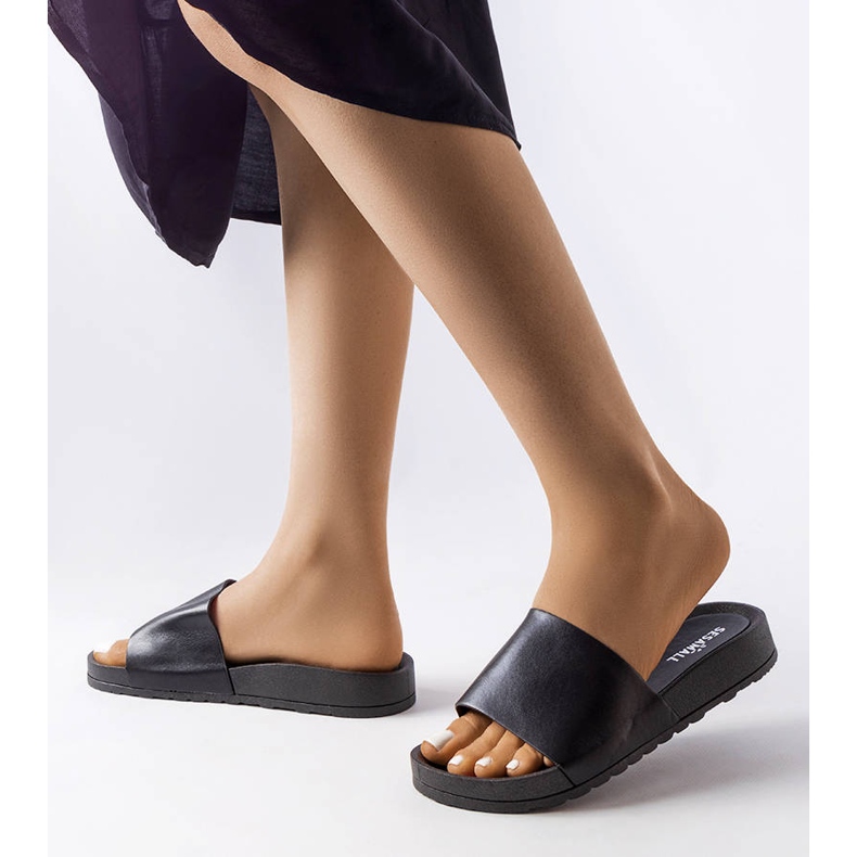 Chanclas de goma negras de Sabourin negro 1