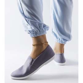 Inna Zapatillas de tejido gris de Quincy 2