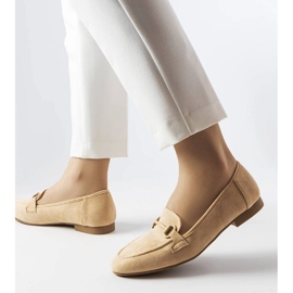 Mocasines beige de mujer de Hinkle 1 Mocasines beige de mujer de Hinkle 1