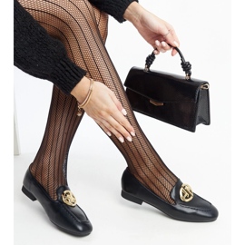 Mocasines negros con detalles dorados de Bergeron 1