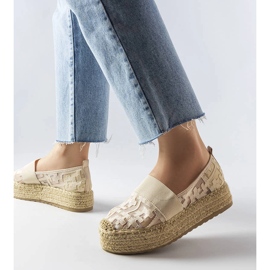 Alpargatas de malla beige de Bateliers 1
