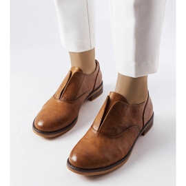 Zapatos brogue beige LS5379 Camel marrón 2