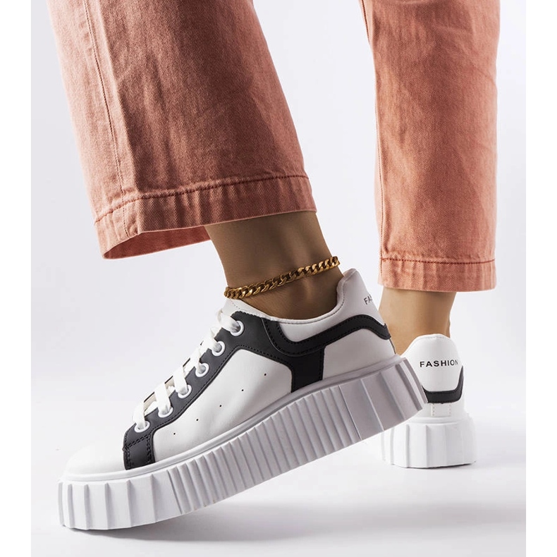 Zapatillas blancas en la plataforma Gosselin blanco 1 Zapatillas blancas en la plataforma Gosselin blanco 1