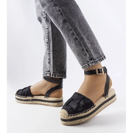 Alpargatas negras con plataforma de Lafrenière negro 2
