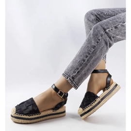 Alpargatas negras con plataforma de Lafrenière negro 1