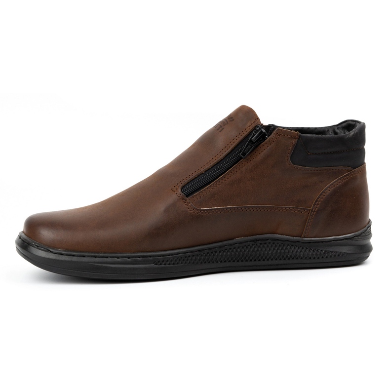 Polbut Botas de invierno de hombre marrón oscuro K29 1