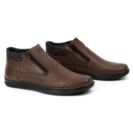 Polbut Botas de invierno de hombre marrón oscuro K29 4