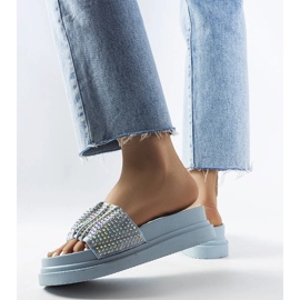 Deslizadores azules con circonitas cúbicas de Franet 2