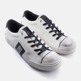 Deportivas blancas con abrasiones Big Star JJ174248 blanco 1