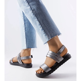 Sandalias brillantes grises de Felicienne 1