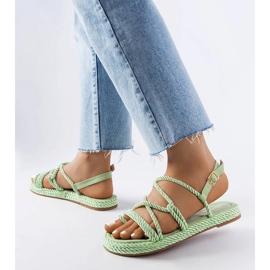Sandalias trenzadas verdes de Burwell 1