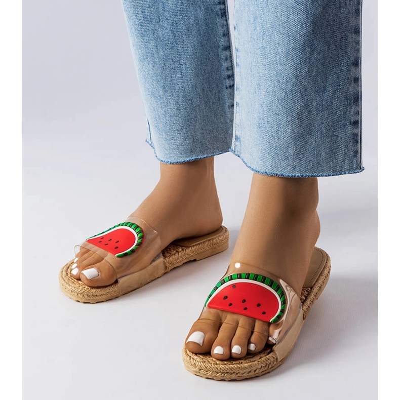 Babuchas transparentes con decoración Foddie incoloro 1