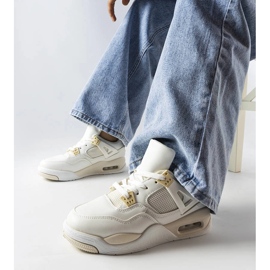 Deportivas beige de materiales combinados de Malas 1