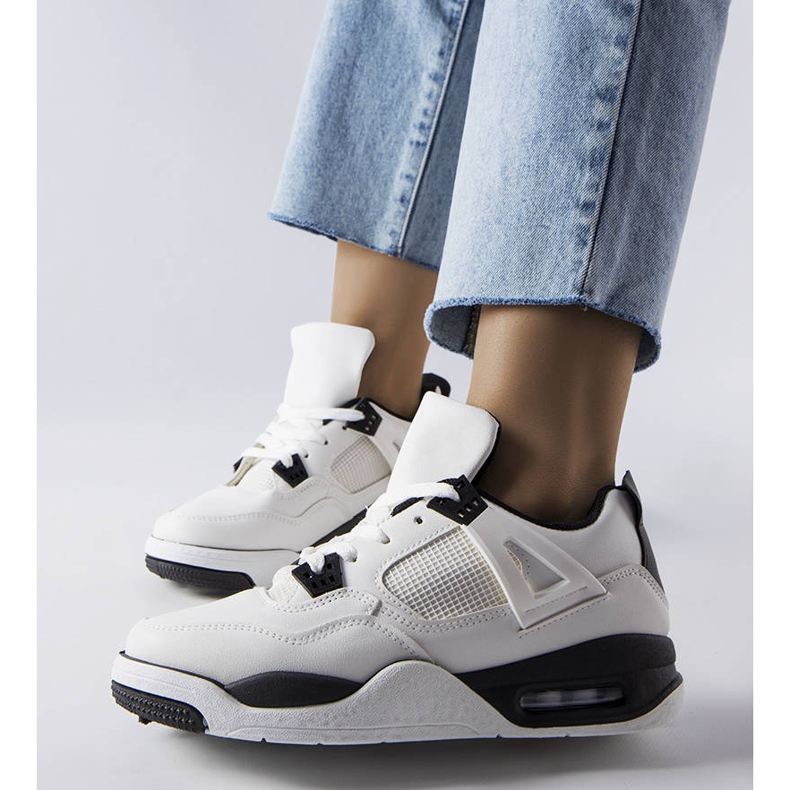 Deportivas blancas de Malas materiales combinados blanco 1