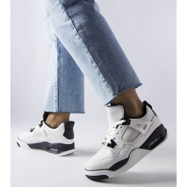 Deportivas blancas de Malas materiales combinados blanco 2