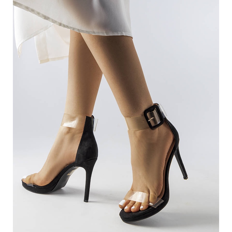 Inna Elegantes sandalias de tacón negras de Romey negro 1 Inna Elegantes sandalias de tacón negras de Romey negro 1