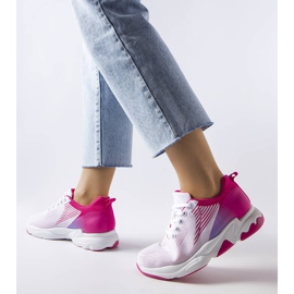 Zapatillas blancas y rosas de Genet. blanco 2