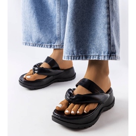 Inna Chanclas gruesas negras de Lupi negro 1