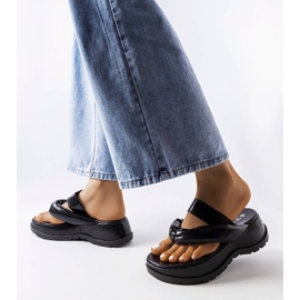 Inna Chanclas gruesas negras de Lupi negro 2