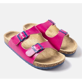 Chanclas de corcho rosa con hebillas de Lee Cooper LCW-22-35-1186K 1