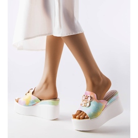 Chanclas Havanna Rainbow con cuña multicolor 2